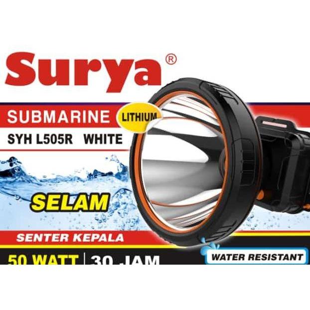 Senter Kepala Selam / Senter Selam Merk Surya 50 Watt Syh 505R Super