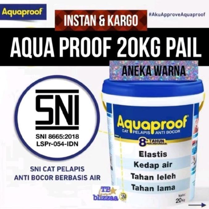 Aquaproof Pail 20Kg Aquaproof 20Kg Elastex 20Kg Waterproof 20 Kg Abu Hitam Putih Warna Aquaproof 20K