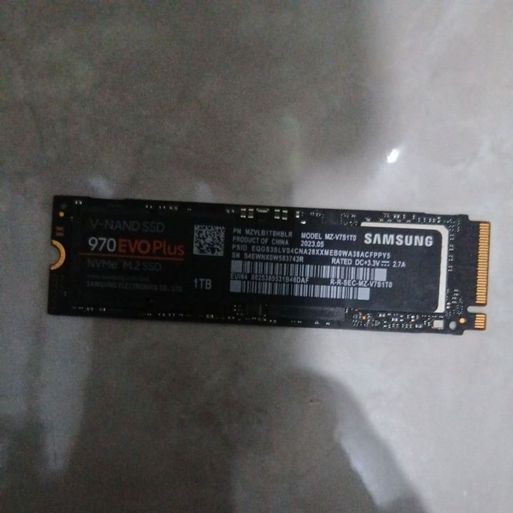 SSD NVME Samsung 970Evo Plus 1TB 2280 Second
