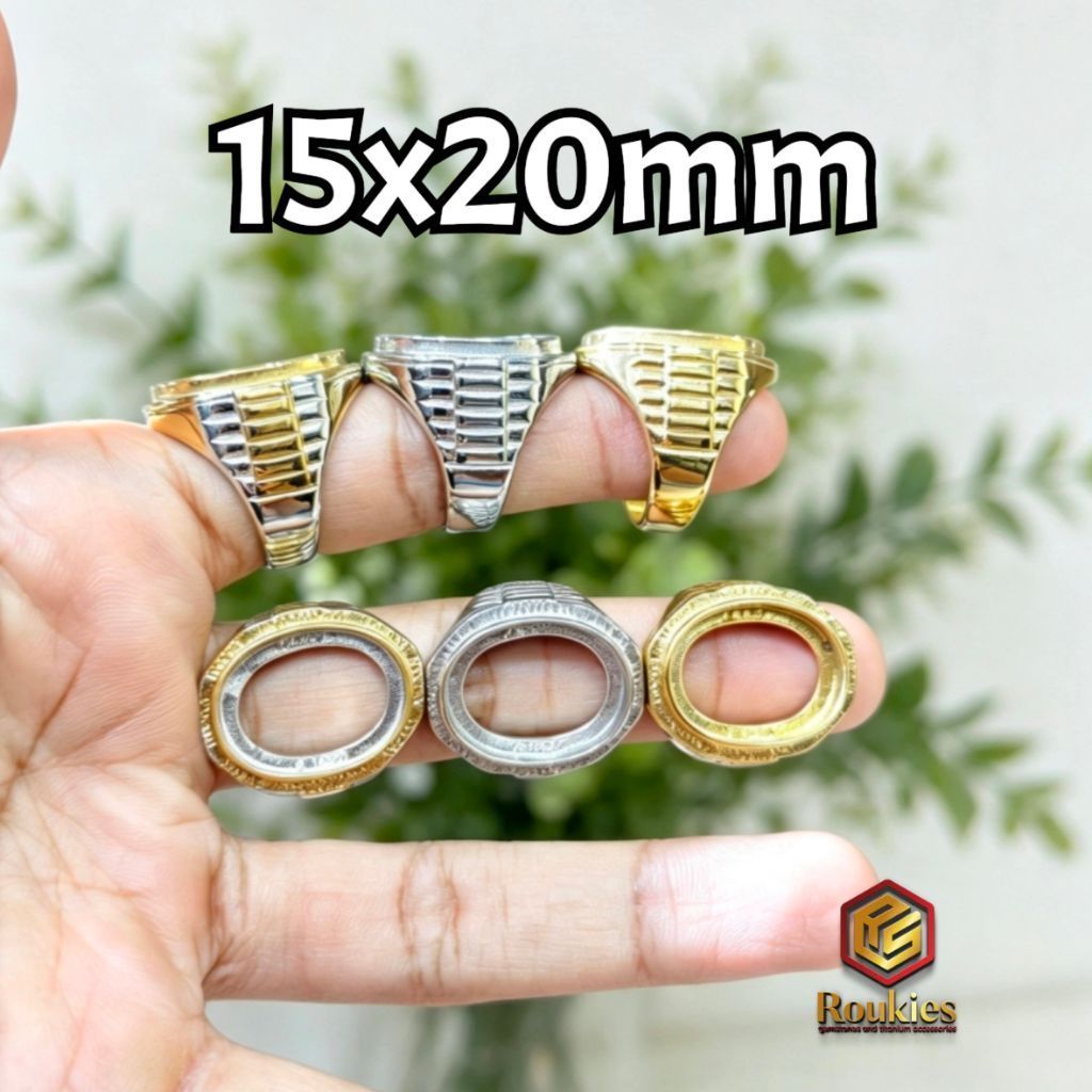 Ikatan Cincin Titanium Tanam 15x20mm -5