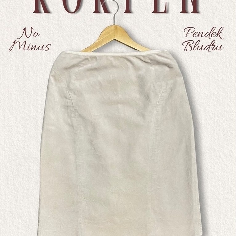 Rok Pendek Bludru Krem PL