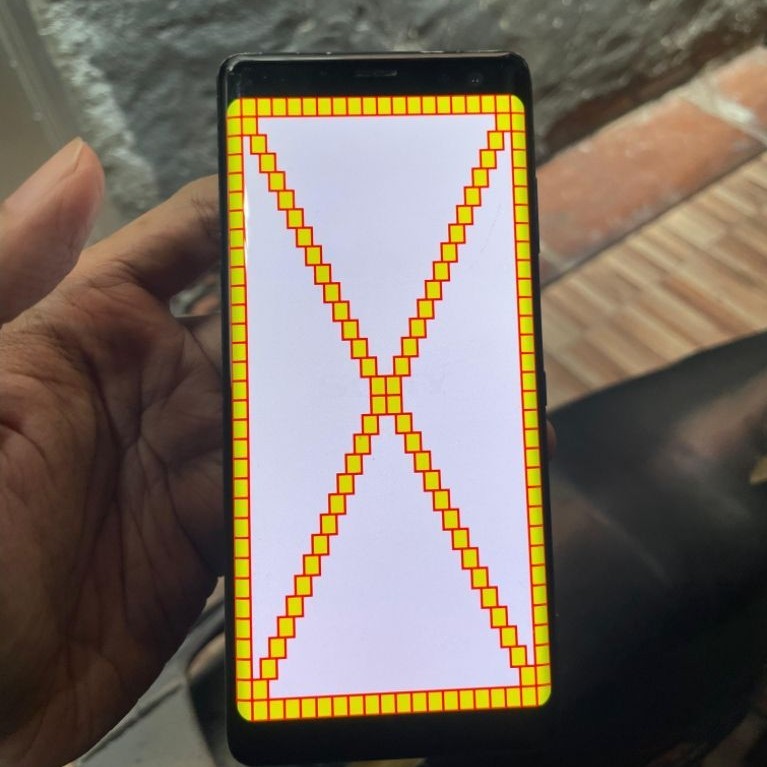 Lcd dan frame tulangan bezel sony Xperia Xz3 ori copotan
