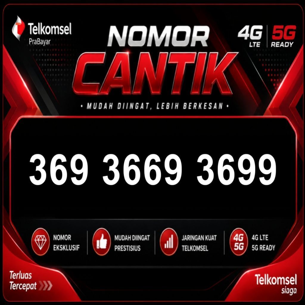 kartu perdana cantik nomor cantik simpati 369 3369 3669 3699