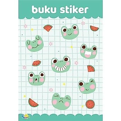 READY Buku Sticker Anak Buku Koleksi Stiker Polos Kosong