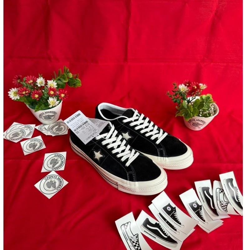 CONVERSE ONE STAR BLACK WHITE