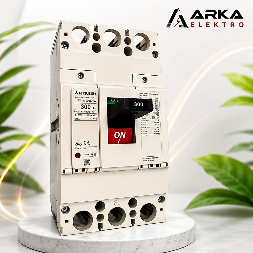 Mccb Breaker Mitsubishi 300A + pusbar original siap kirimMccb Breaker Mitsubishi 300A + pusbar origi