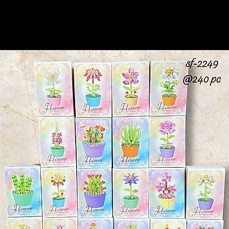 Flower Bricks Lego Mini Bunga Pajangan Anak 8+