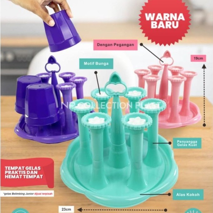 Rak Gelas/Tatakan Gelas Plastik