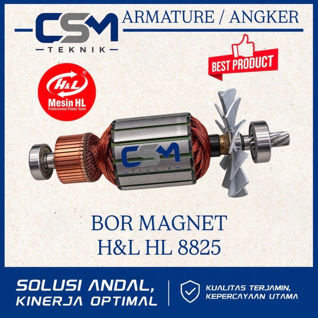 ARMATURE BOR MAGNET H&L HL8825 ANGKER BOR MAGNET H&L HL 8825