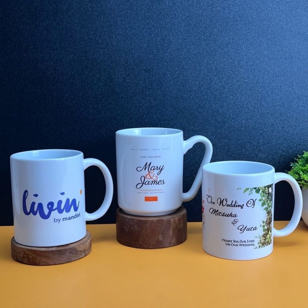 Gelas MUG Coating Custom Sablon  Gambar SNI