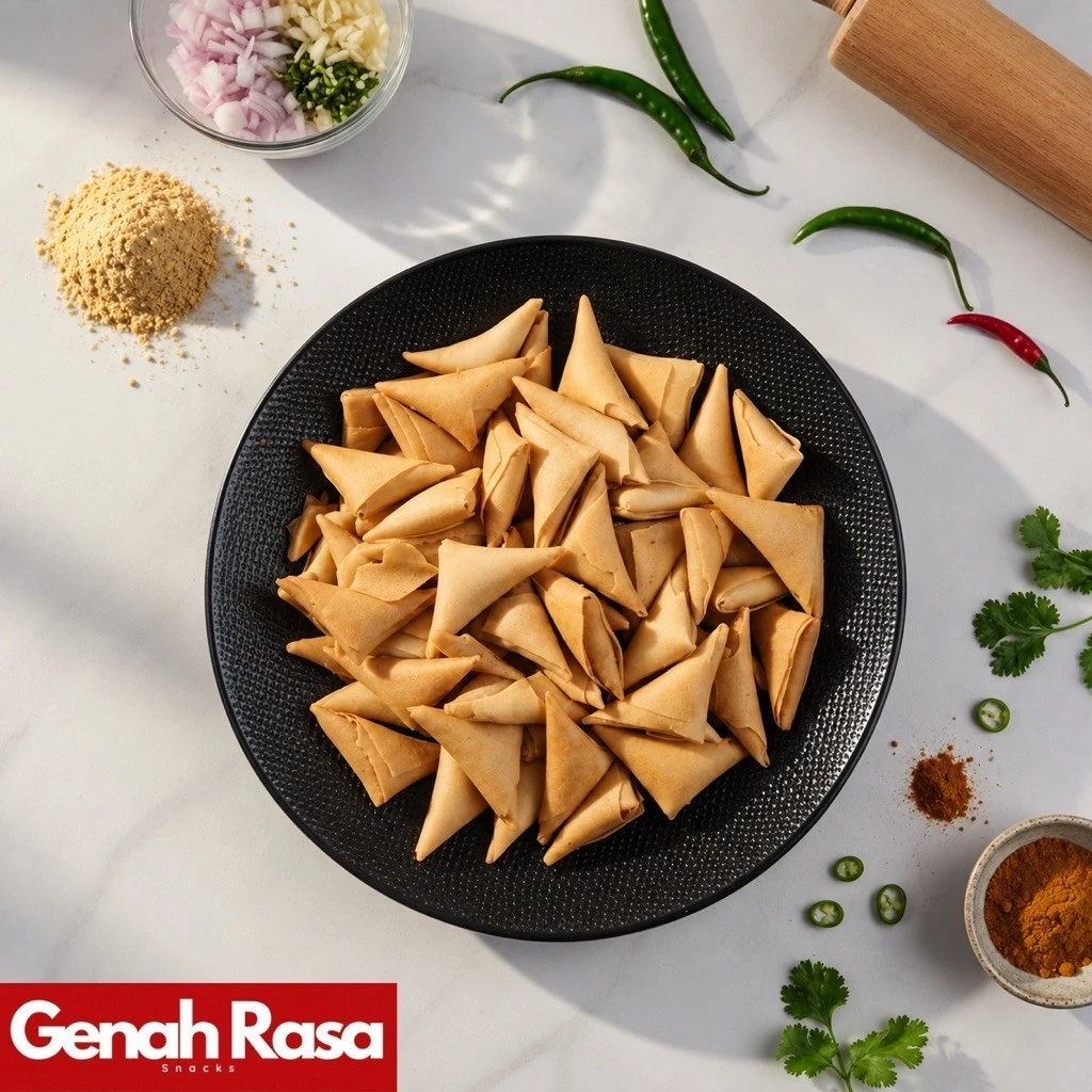 Samosa Kering Abon Ayam Pedas Manis 250–500 g — foto detail 2 dari 7