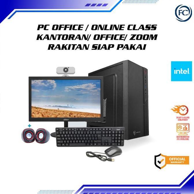 PC OFFICE / ONLINE CLASS / KANTORAN/ OFFICE/ ZOOM RAKITAN SIAP PAKAI