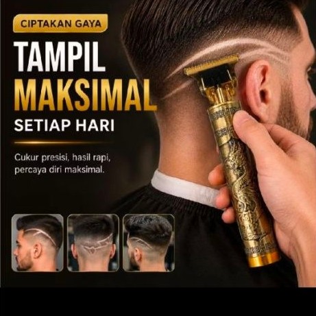 Afnansa  KEMEI T9 Alat Cukur Rambut Elektrik || Kemei KM T9 Hair Clipper Kumis Jenggot USB Type-C