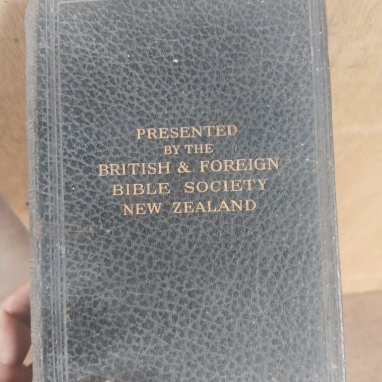 Alkitab Vintage Kuno / Buku Teologi Klasik British & Foreign Bible Society New Zealand - Koleksi Ant