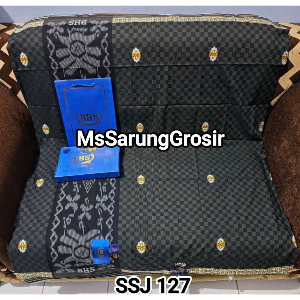 SARUNG BHS CLASSIC SKT DAM, SKT BRL & SKT RTM GOLD & SILVER ORIGINAL