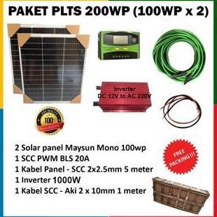 Paket PLTS Solar Panel Tenaga Surya 200WP