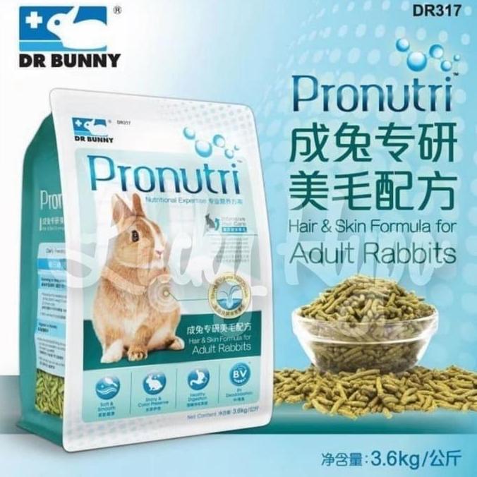 DR317 Dr Bunny Pronutri Hair & Skin Adult Rabbit 3.6kg Makanan Kelinci