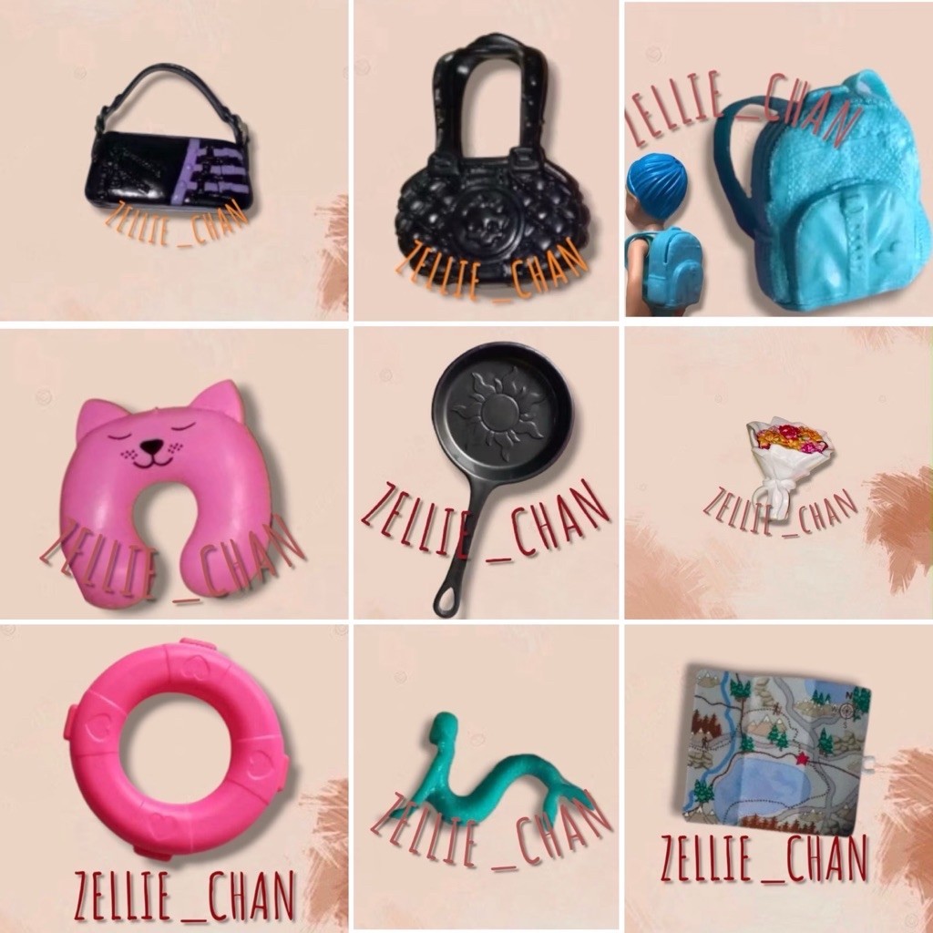 Barbie Dream Besties / Monster High / Disney / Disney Princess - Aksesoris / Tas / Snack / Mahkota