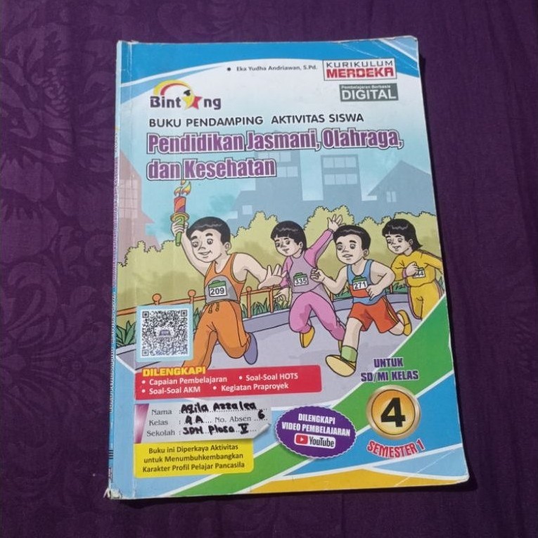 BUKU PJOK BINTANG KELAS 4 SD SEMESTER 1