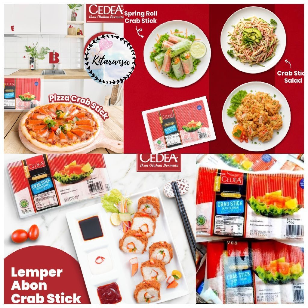 Cedea Crab Stick/Crabstick/Olahan Ikan/Crabstick Seafood/Cedea/Cedea Crabstick