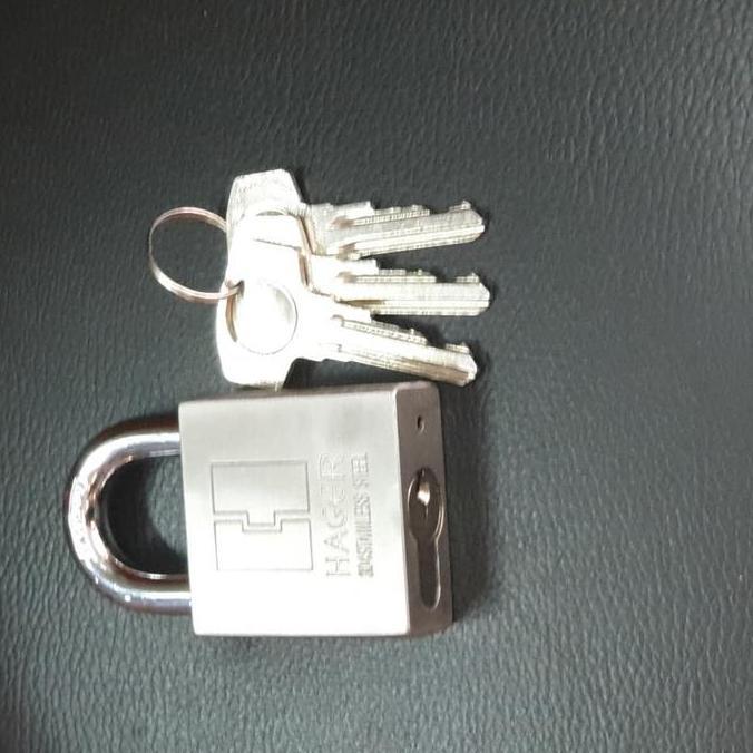 Ready Gembok Hager 50mm stainless steel 304 anti potong