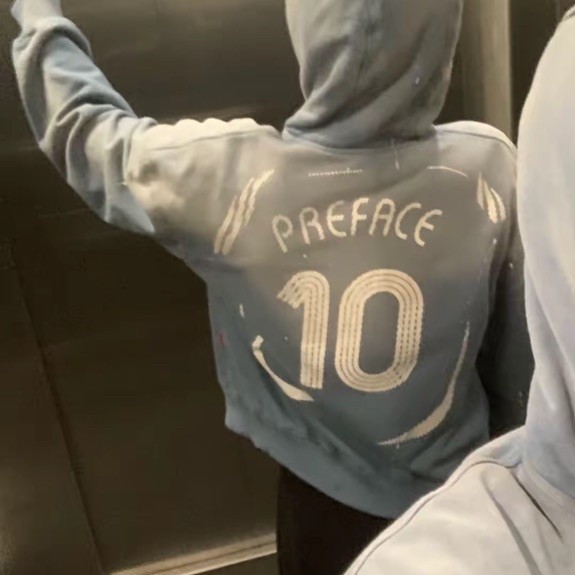 Hoodie Preface messi zip Size L