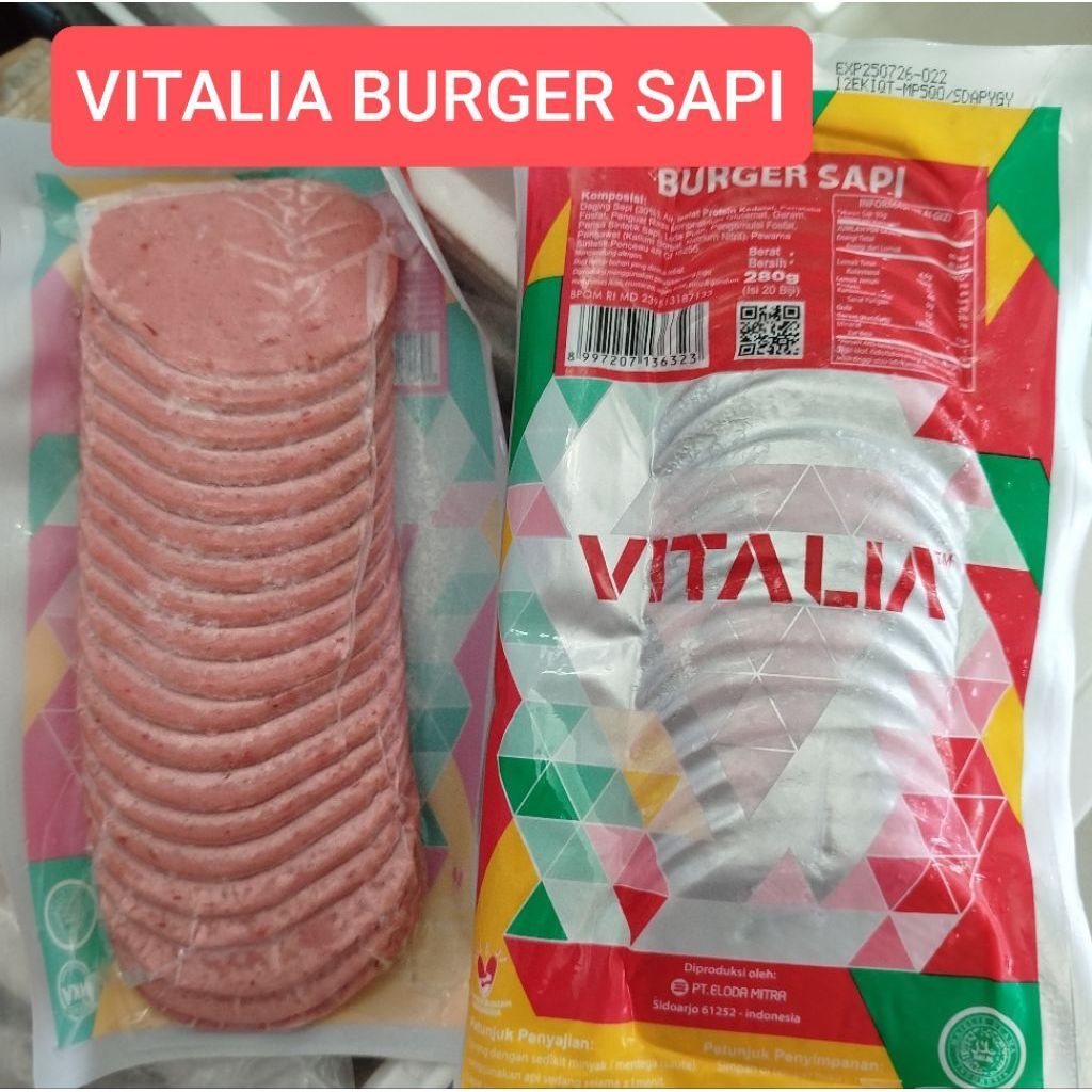 Vitalia Beef Burger isi 20
