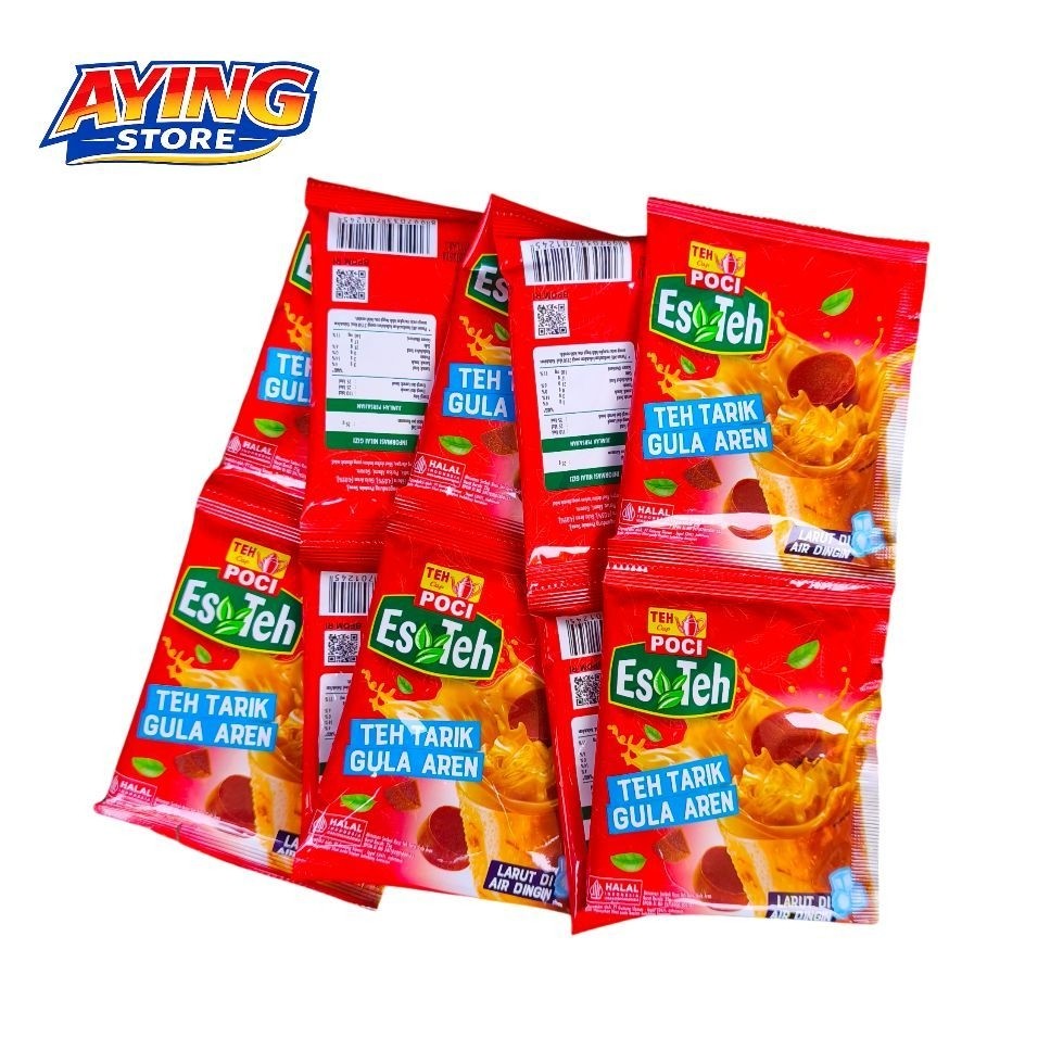 Es Teh Poci Teh Tarik Gula Aren (renteng) ,Es Teh Poci Teh Pandan Vanilla Selasih