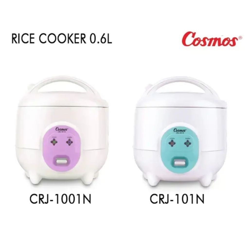 Cosmos CRJ 101 N / CRJ 1001 N Penanak Nasi 0.6 Liter / Rice Cooker 0.6 Liter