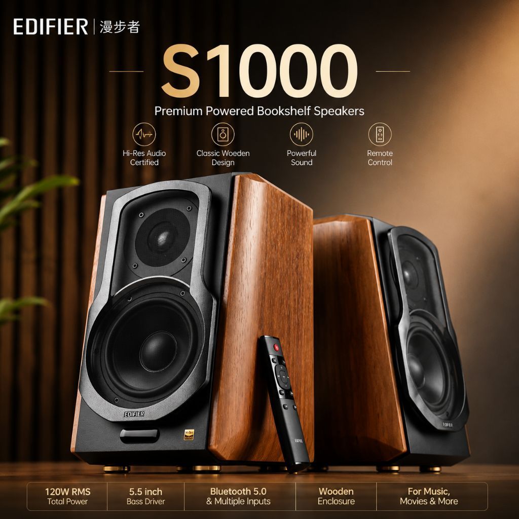 Edifier S1000MKII New Classic Flagship HIFI-level 2.0 speaker Bluetooth Speaker Computer TV Speaker
