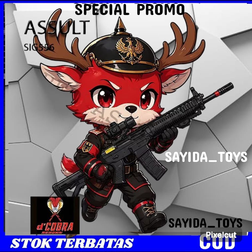 Replika Mainan Cowok Tactical Battleground SNI//MAINAN PISTOL PISTOLAN TEMBAK TEMBAKAN  ANAK LAKI LA