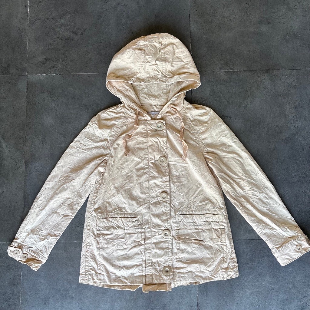 GAP Lighten Khaki Canvas Parka Jacket Woman