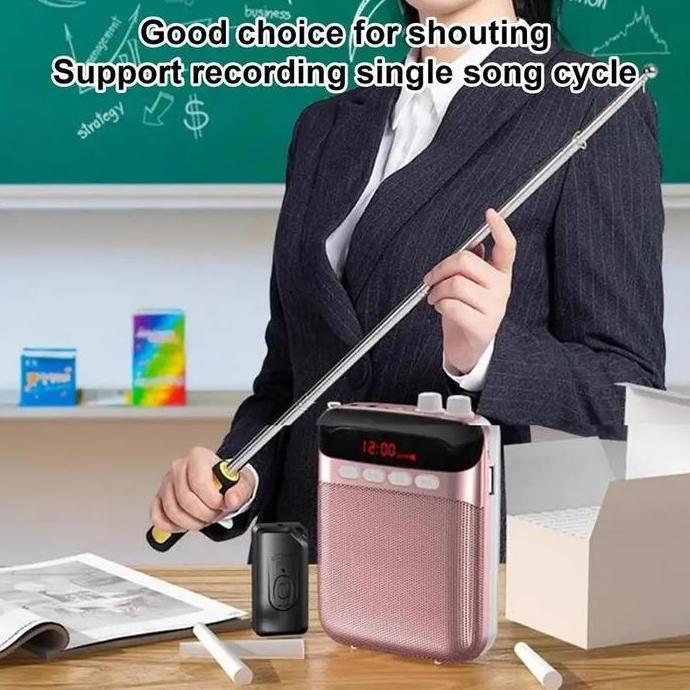 It Speaker Pinggang Waistband Tour Guide Leader Guru Instruktur Senam Mic Megafon Bt Toak Megaphone 