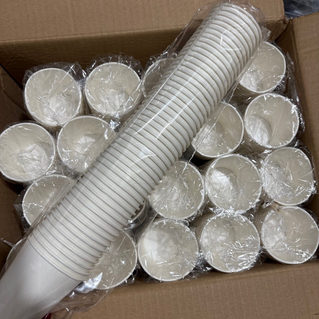 GROSIR 1 KARTON PAPER CUP Kraft Putih 6,5oz & 8oz Tutup Paper Cup 6,5oz & 8oz HARGA PABRIK