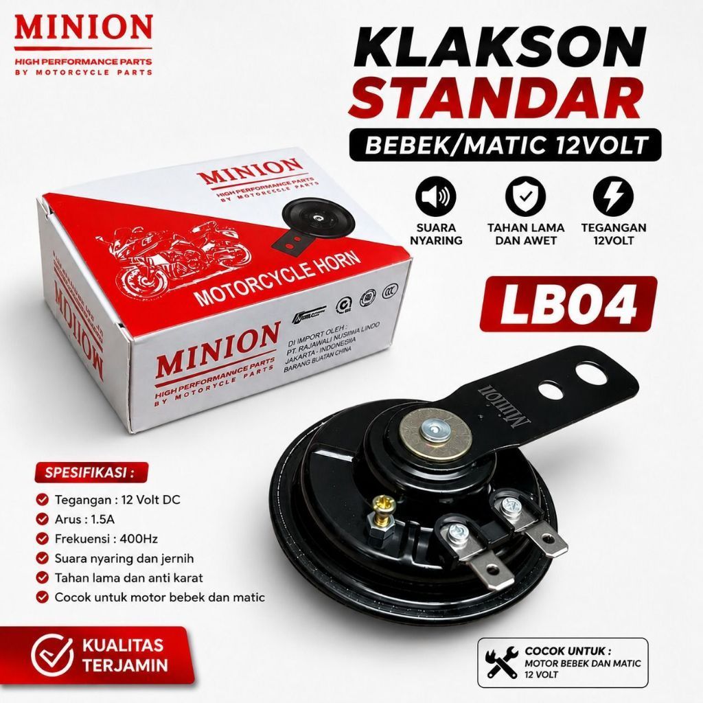 KLAKSON STANDAR BEBEK/MATIC 12V MINION LB04