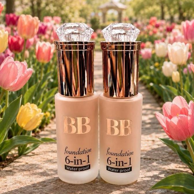 ( 1 Pcs ) BB Foundation 6in1 Waterproof / BB Foundation Waterproof ( Cbk )