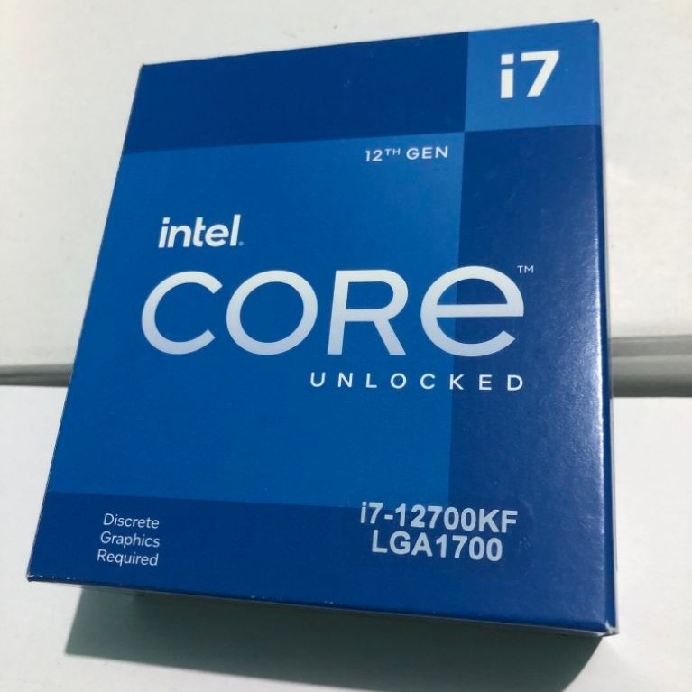 INTEL Core i7-12700KF CPU 12 Core 20 Thread 5.0GHz DDR5 4800MT/s 125W (BEKAS TERMURAH)