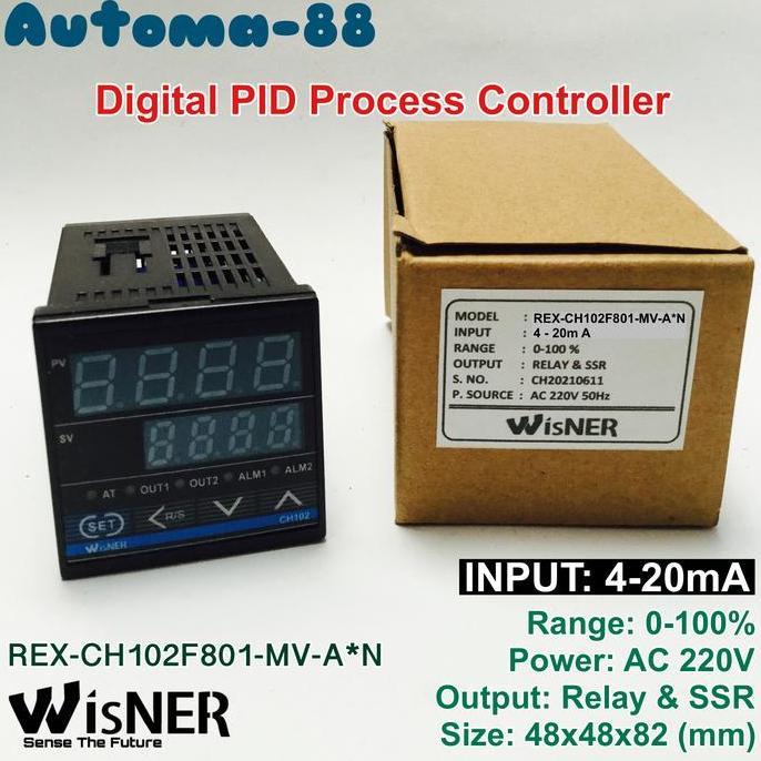 AC 220V DIGITAL CONTROLLER RANGE 0-100% INPUT 4-20MA OUT RELAY SSR AUTO