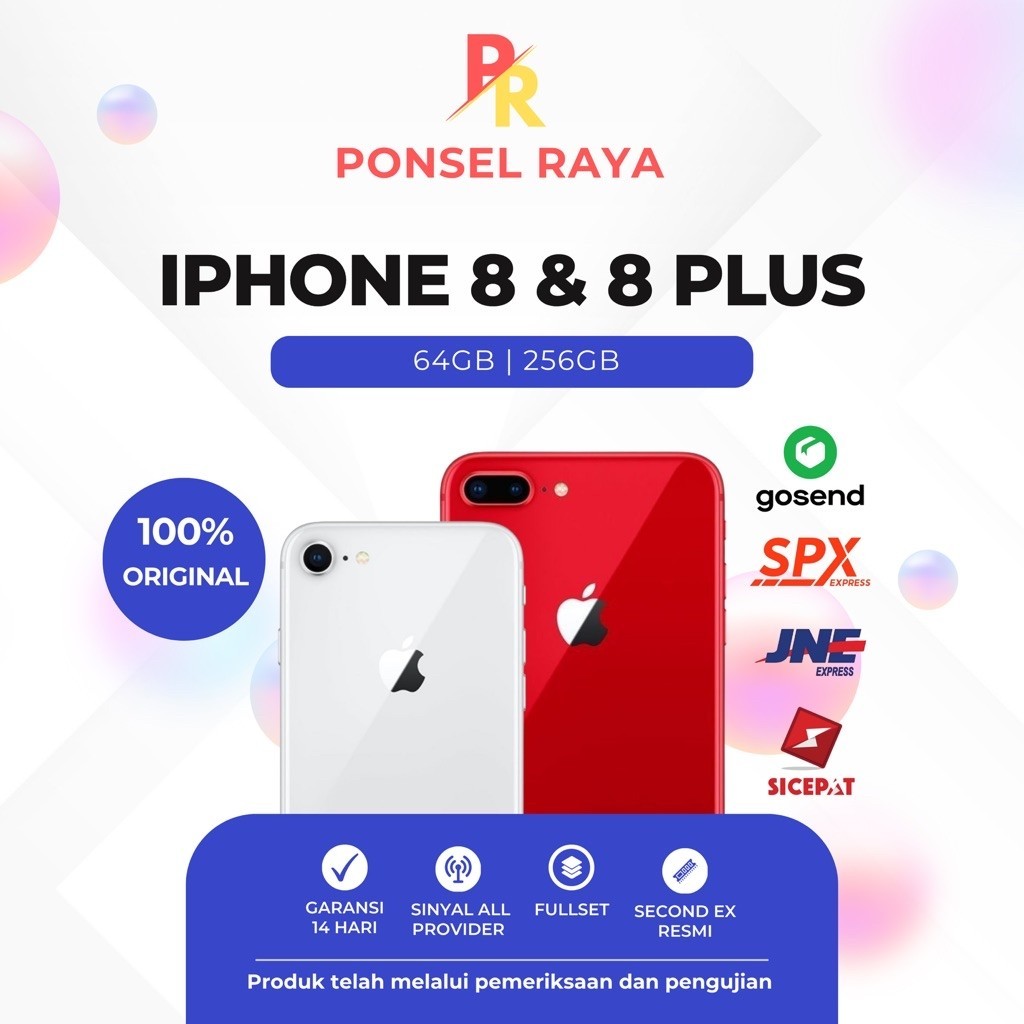 Ip 8 dan 8 plus Original 64GB 256GB Second Bekas fullset