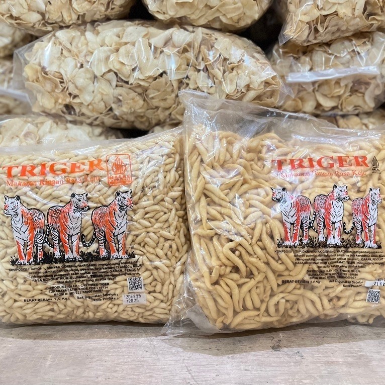 Bidaran Keju/Telur Gabus Tiger 2,5 Kg Premium Halal