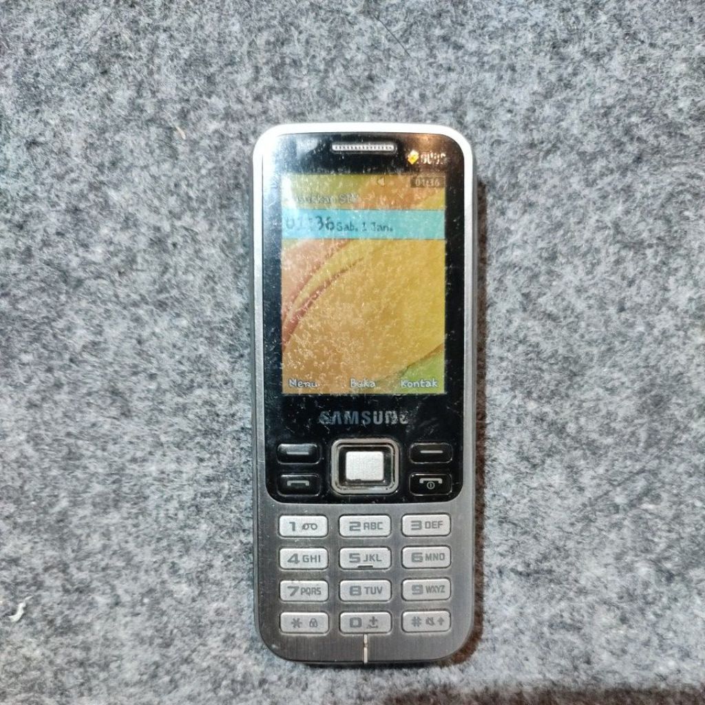 hp jadul Samsung GT-C3322 normal siap pakai +- di desk