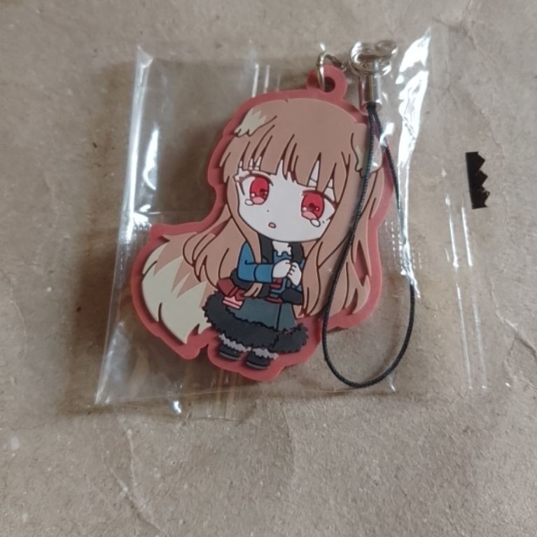 Spice And Wolf Holo Rubber Keychain