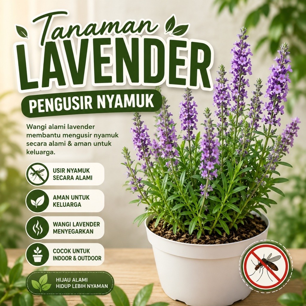 tanaman lavender pengusir nyamuk tanaman lavender