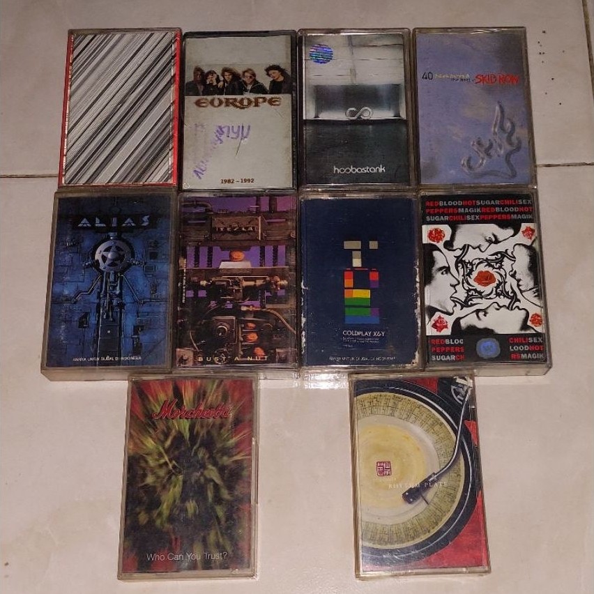 kaset The Best Of L'ARC~EN~CIEL c/w / EUROPE-1982 - 1992 / HOOBASTANK / SKID ROW-40 Seasons The Best