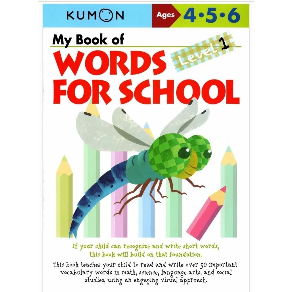 [New/Baru] 83 Halaman Buku Latihan Belajar Bahasa Inggris Usia 4-5-6 / Workbook Kumon Series Words f