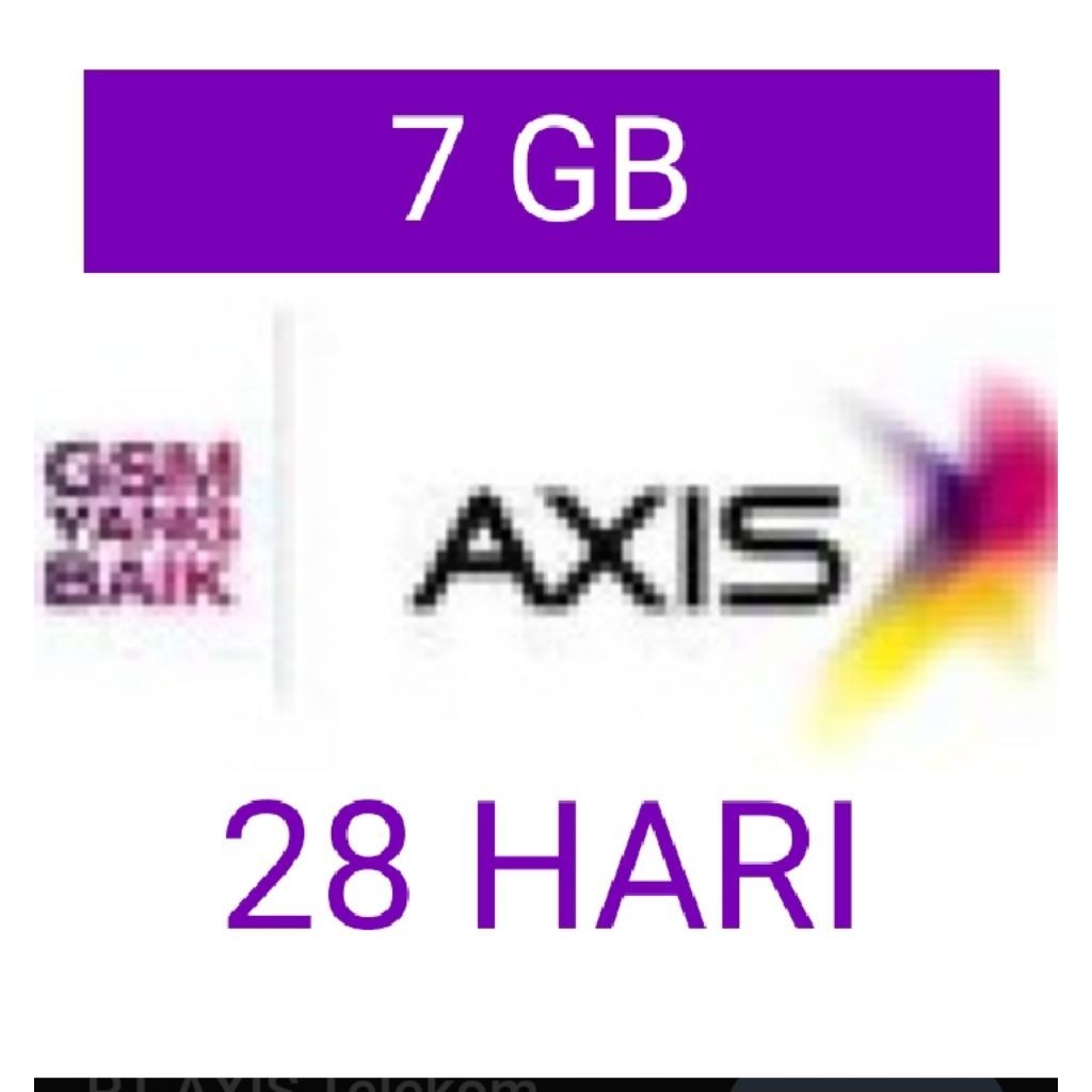 SMSISI ULANG AXIS 14hari /  ISI ULANG DATA AXIS 28 HARI / KUOTA AXIS 17 GB 28 HARI  7GB 10GB 16GB 23