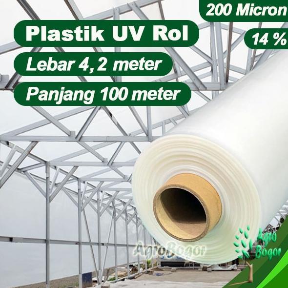 Plastik UV 14%, Uk. 4,2 x 100 meter, Plastik UV Rol Diskon