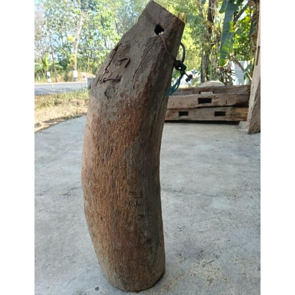 Kentongan kayu nangka lawas erosi barang djadoel klasik antik Diskon