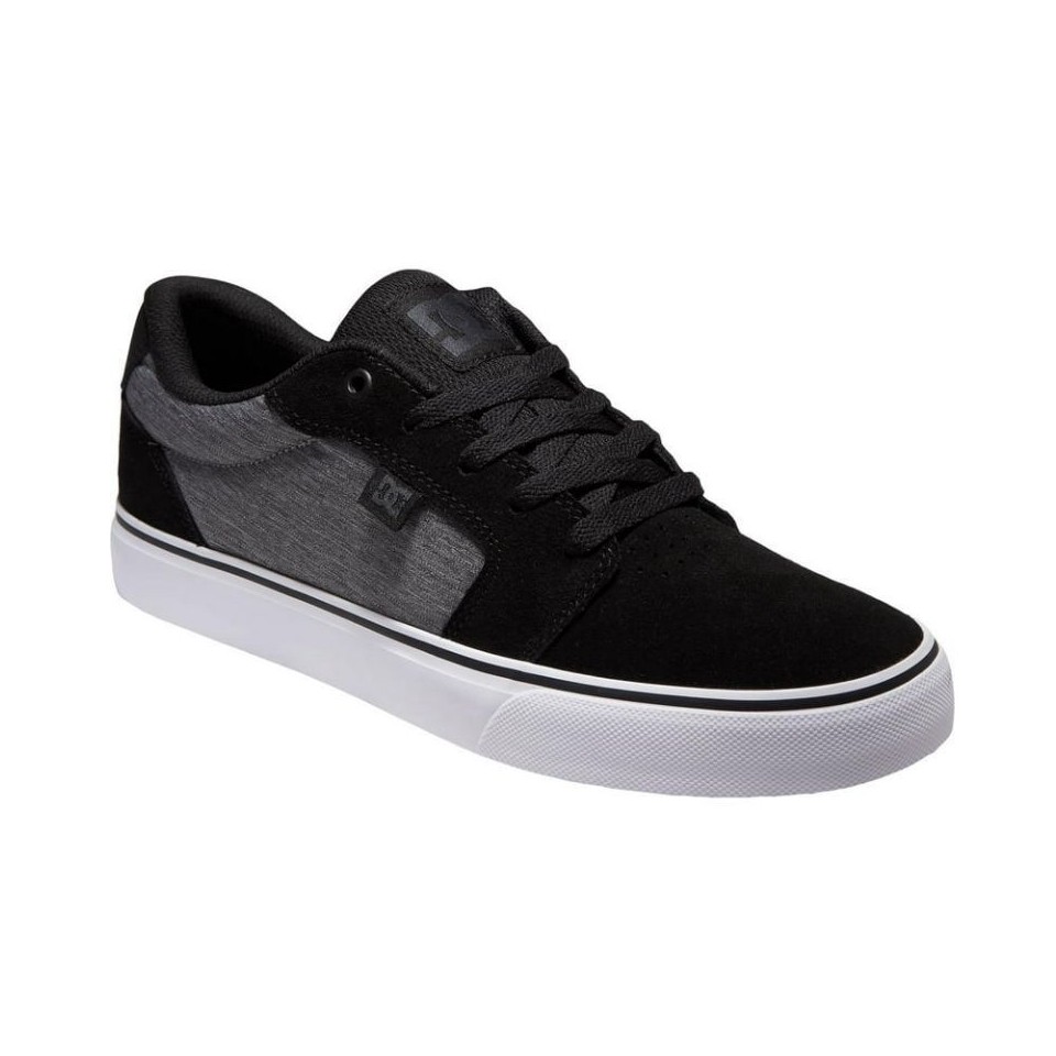 Sepatu DC Anvil Black Grey White Original