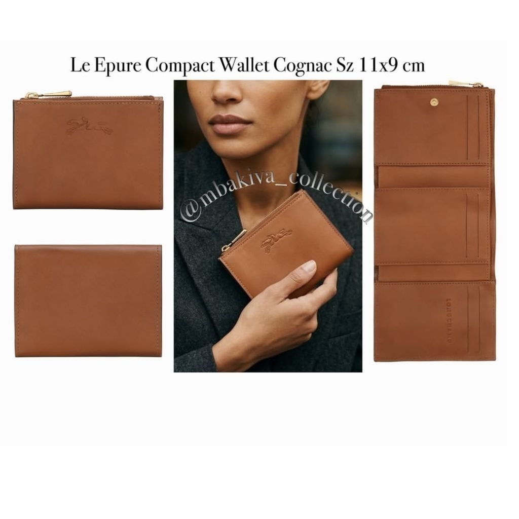Le Epure Compact Wallet Cognac
